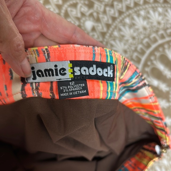 Jamie Sadock Orange Yellow Mini Skorts Casual - Picture 2 of 11